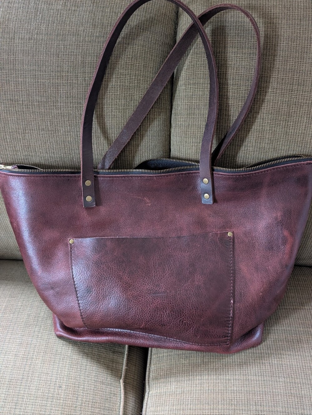Portland Leather Good Oversized Zip Tote